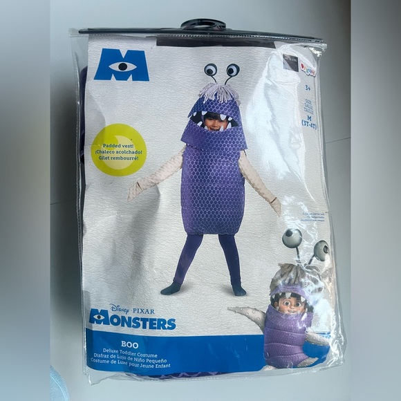 Disguise Toddler Girls' Monsters, Inc. Deluxe Boo Monster Tunic Costume - Picture 5 of 6